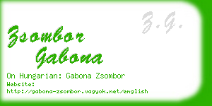zsombor gabona business card
